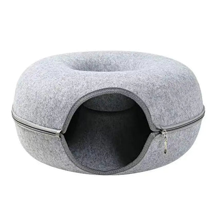 2-in-1 Donut Cat Tunnel Bed and Hideaway