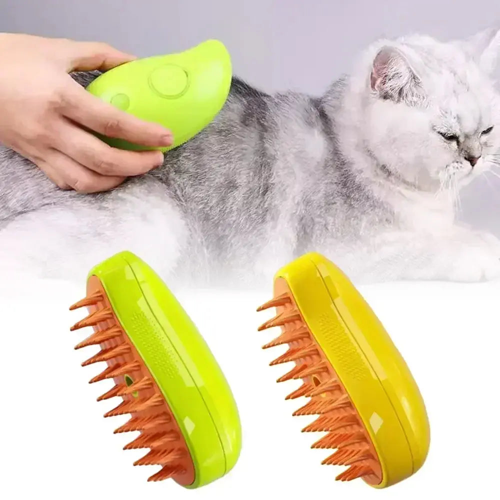 3-in-1 Electric Cat & Dog Steam Brush